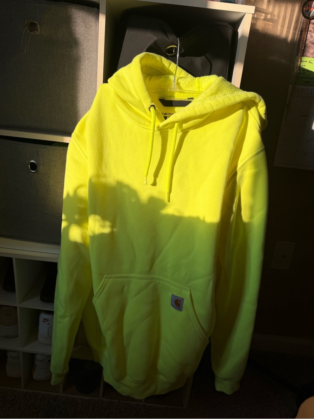 Carhartt Neon Yellow Crewneck Hoodie